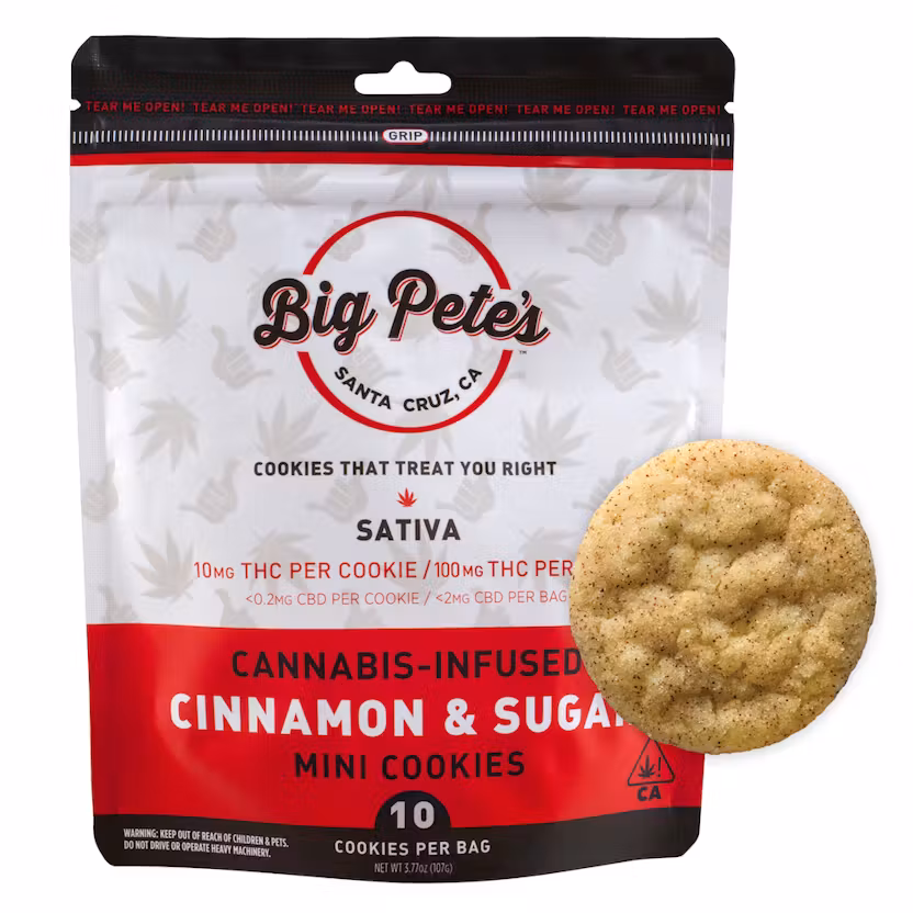 Cinnamon&Sugar-Cannabis Infused Mini Cookies-Sativa-Big Pete's
